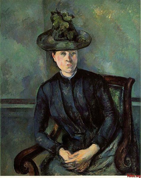 Paul Cezanne Femme au Chapeau Vert Sweden oil painting art